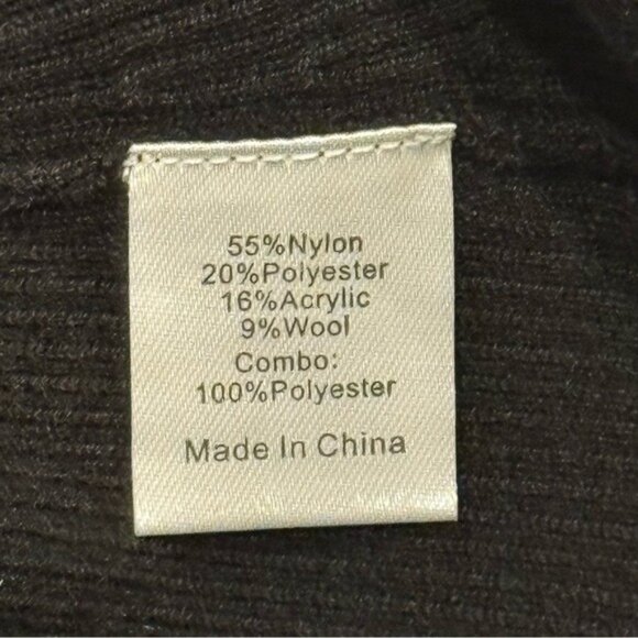 Tuckernuck Betsy Knit Blouse Black XXL Sheer Balloon Sleeve Top Mixed Media - Picture 6 of 7